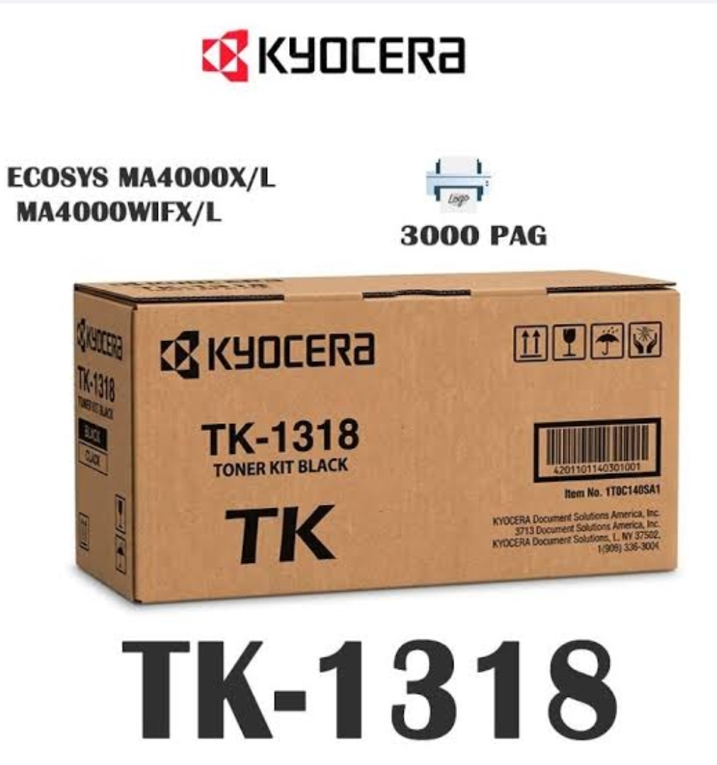 Toner Kyocera TK-1318 Original Ecosys MA4000X/L Negro